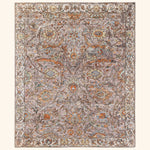 Brown Soluna Traditional Wool Rug - 8'5" x 9'10"