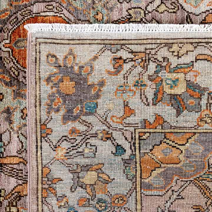 Brown Soluna Traditional Wool Rug - 8'5" x 9'10"