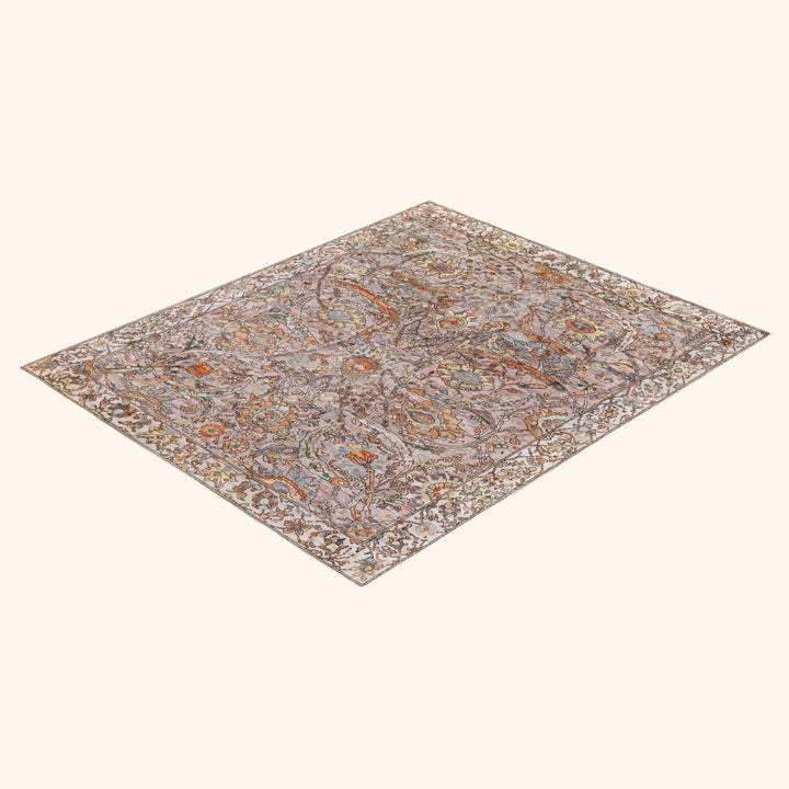 Brown Soluna Traditional Wool Rug - 8'5" x 9'10"