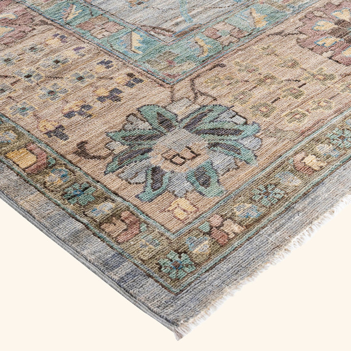 Grey Soluna Traditional Wool Rug - 10'2" x 13'8"