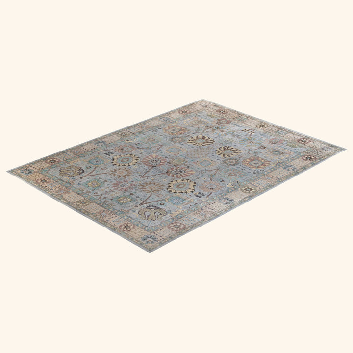 Grey Soluna Traditional Wool Rug - 10'2" x 13'8"