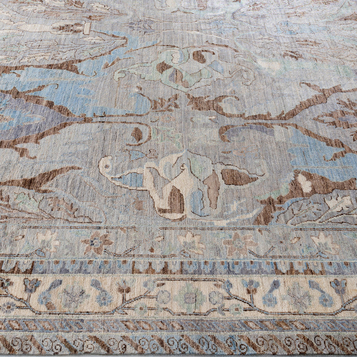 Grey Soluna Traditional Wool Rug - 10'1" x 13'9"