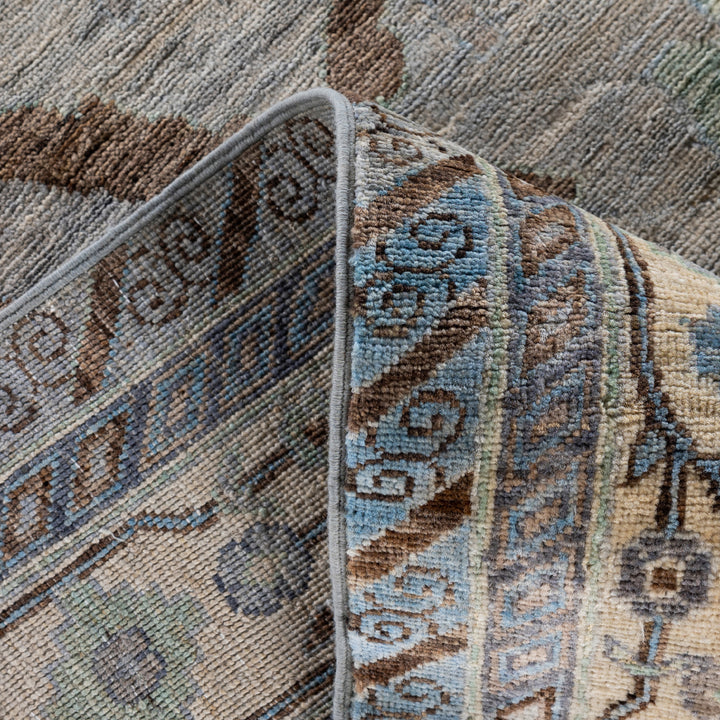 Grey Soluna Traditional Wool Rug - 10'1" x 13'9"