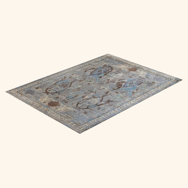 Grey Soluna Traditional Wool Rug - 10'1" x 13'9"