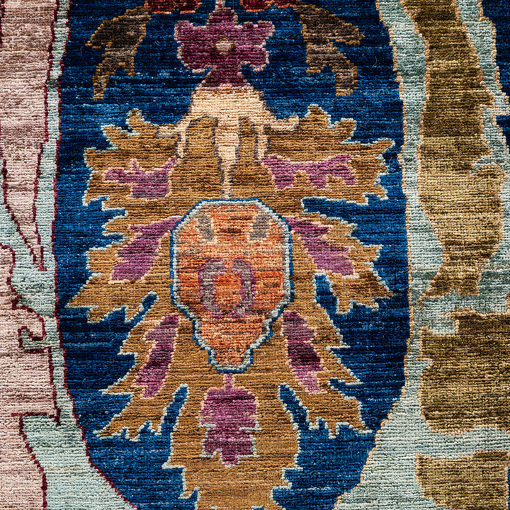 Navy Soluna Traditional Wool Rug - 10'1" x 13'9"