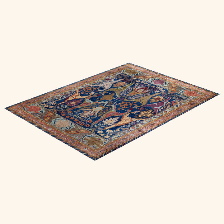Navy Soluna Traditional Wool Rug - 10'1" x 13'9"
