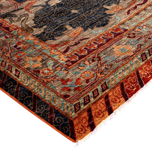 Black Soluna Traditional Wool Rug - 10'5" x 14'3" - hover