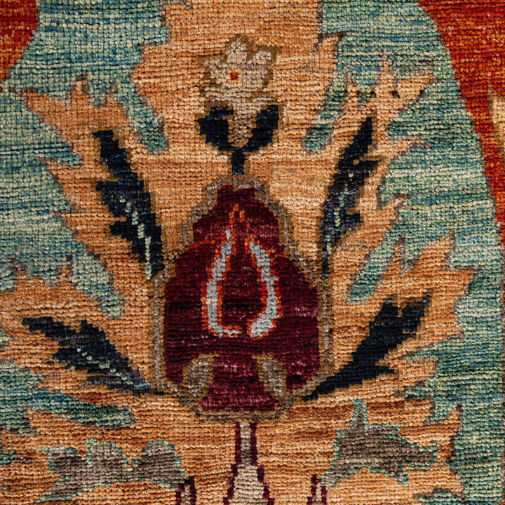 Black Soluna Traditional Wool Rug - 10'5" x 14'3"