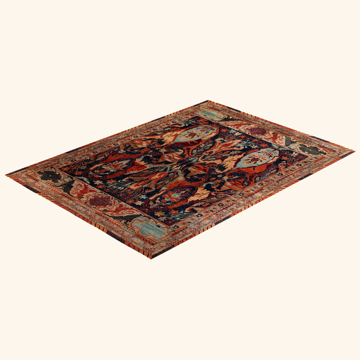 Black Soluna Traditional Wool Rug - 10'5" x 14'3"