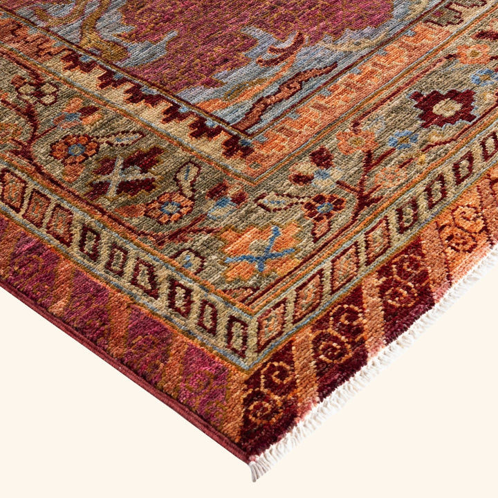Purple Soluna Traditional Wool Rug - 10'2" x 13'8"
