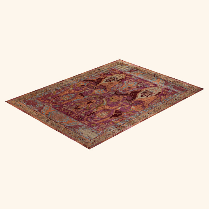 Purple Soluna Traditional Wool Rug - 10'2" x 13'8"