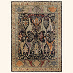 Black Soluna Traditional Wool Rug - 10' x 13'8"