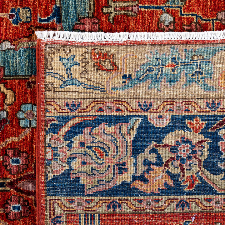 Rust Soluna Traditional Wool Rug - 6' x 8'4"