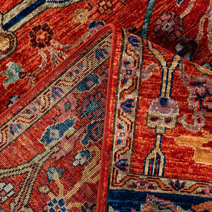 Rust Soluna Traditional Wool Rug - 6' x 8'4"