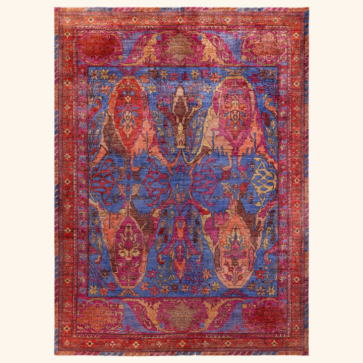 Purple Soluna Traditional Wool Rug - 10' x 13'9"