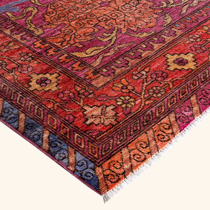 Purple Soluna Traditional Wool Rug - 10' x 13'9"