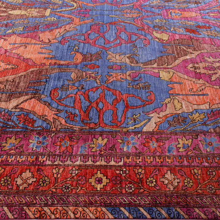 Purple Soluna Traditional Wool Rug - 10' x 13'9"