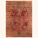 Pink Soluna Traditional Wool Rug - 10'2" x 14'2"