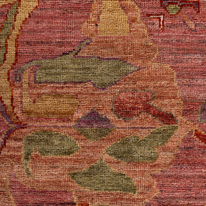 Pink Soluna Traditional Wool Rug - 10'2" x 14'2"