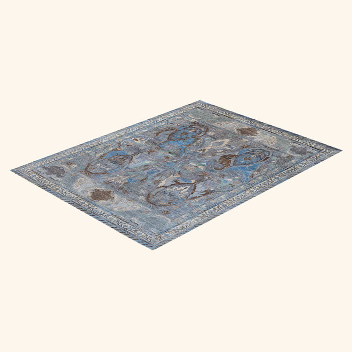 Grey Soluna Traditional Wool Rug - 8'10" x 11'10"