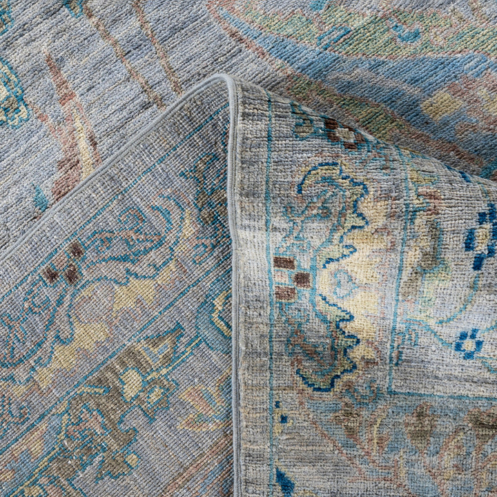 Grey Soluna Traditional Wool Rug - 8'10" x 12'1"