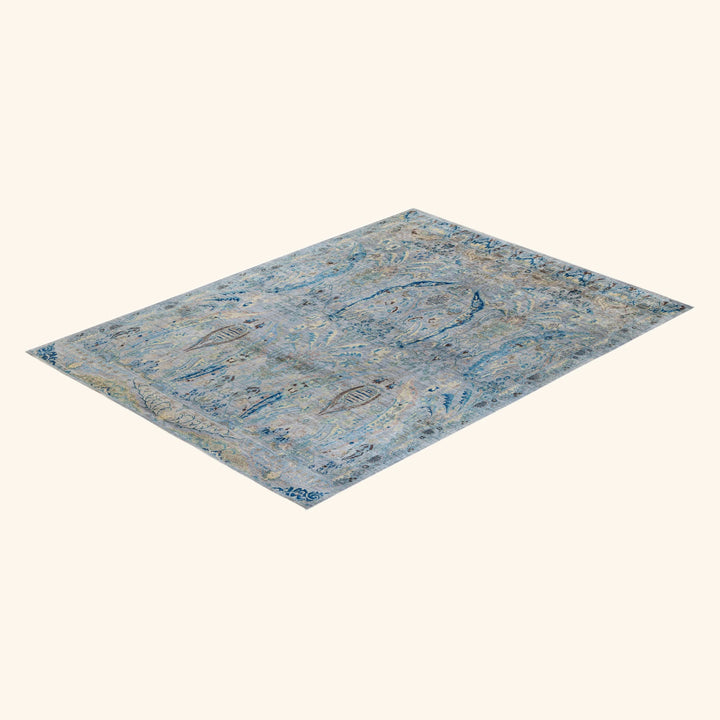 Grey Soluna Traditional Wool Rug - 8'10" x 12'1"