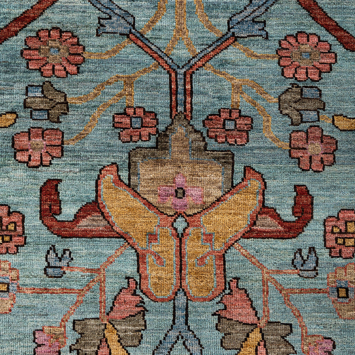 Blue Soluna Traditional Wool Rug - 9'3" x 12'2"