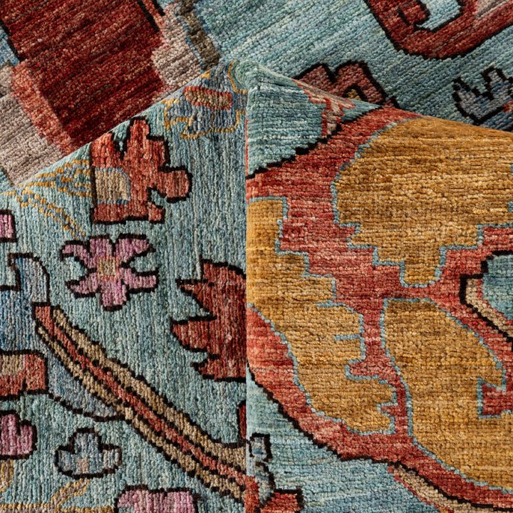 Blue Soluna Traditional Wool Rug - 9'3" x 12'2"