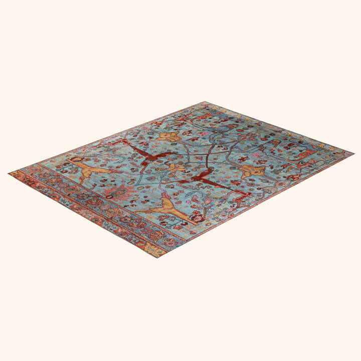Blue Soluna Traditional Wool Rug - 9'3" x 12'2"