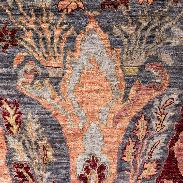 Grey Soluna Traditional Wool Rug - 8'5" x 10'1"
