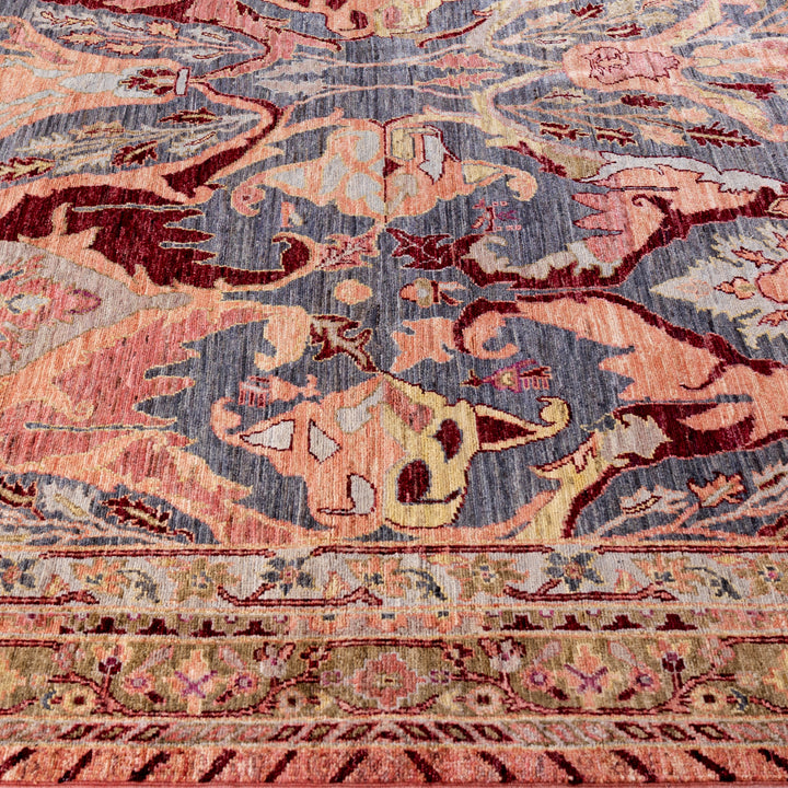 Grey Soluna Traditional Wool Rug - 8'5" x 10'1"