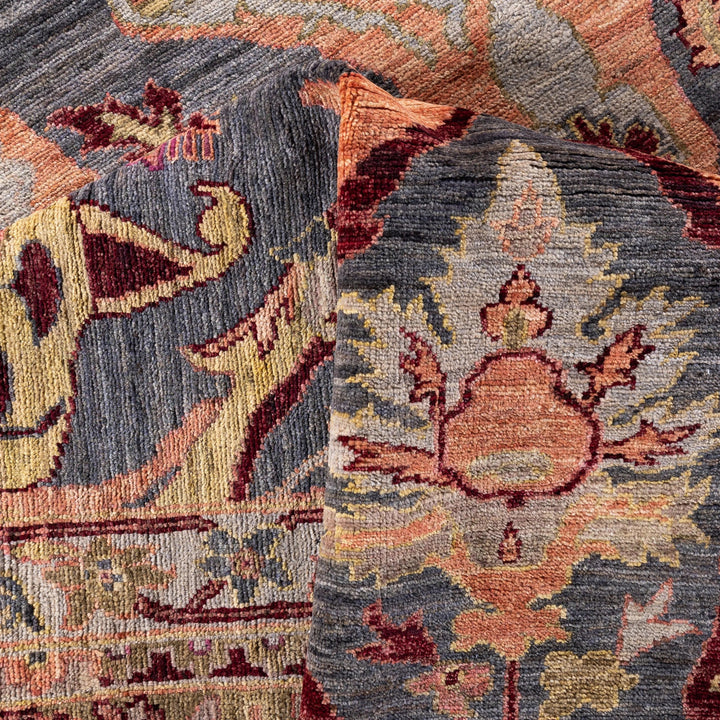 Grey Soluna Traditional Wool Rug - 8'5" x 10'1"