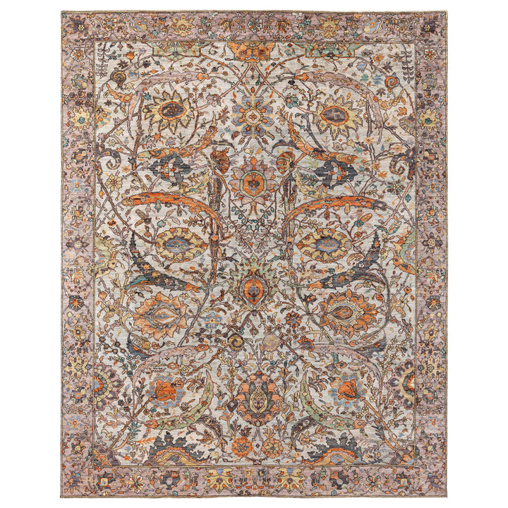 Blue Soluna Traditional Wool Rug - 9'4" x 11'10"