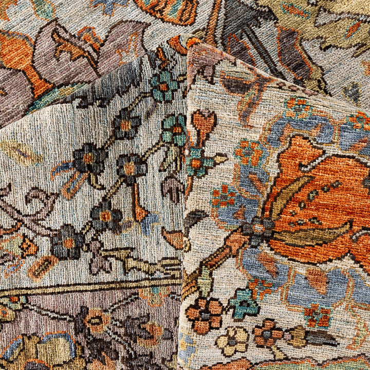 Blue Soluna Traditional Wool Rug - 9'4" x 11'10"