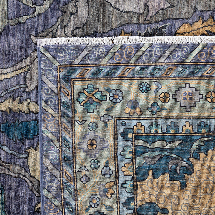 Purple Soluna Traditional Wool Rug - 9'4" x 11'10"