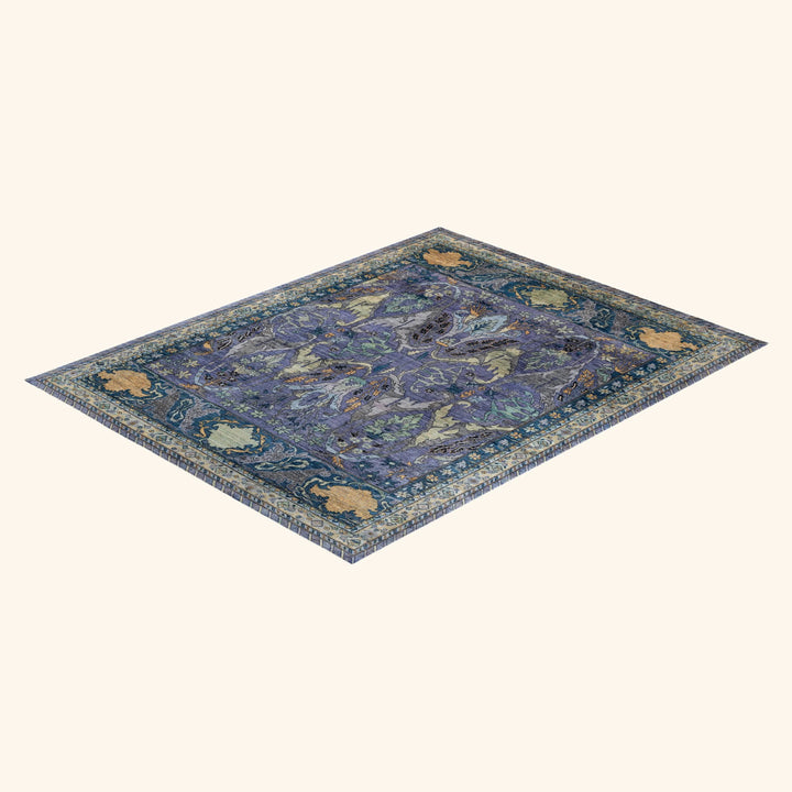 Purple Soluna Traditional Wool Rug - 9'4" x 11'10"