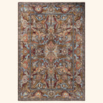 Brown Soluna Traditional Wool Rug - 6'1" x 8'10"