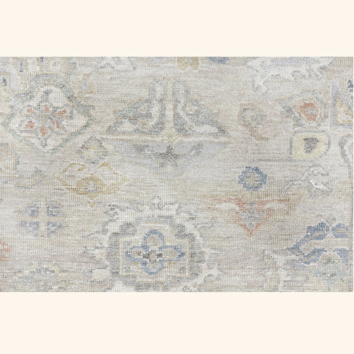 Light Grey Traditional Wool Runner - 3' x 14'