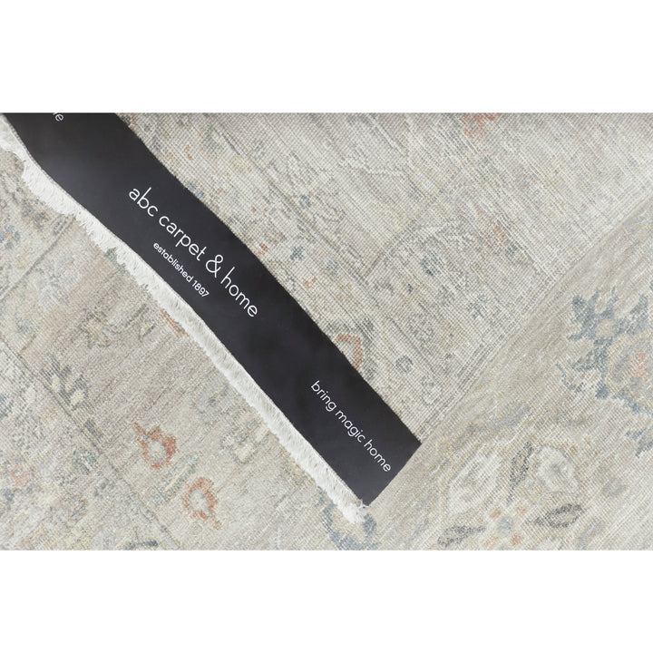 Light Grey Traditional Wool Runner - 3' x 14'