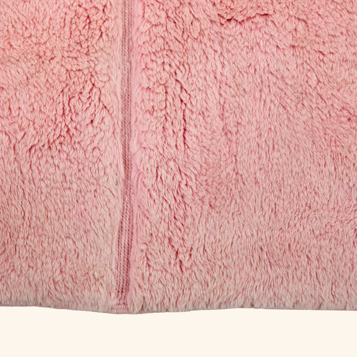 Pink Moroccan Berber Wool Rug - 9'10" x 13'1"