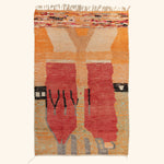 Multicolored Moroccan Berber Wool Rug - 5'5" x 8'6"