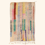 Multicolored Moroccan Berber Wool Rug - 4'11" x 8'6"