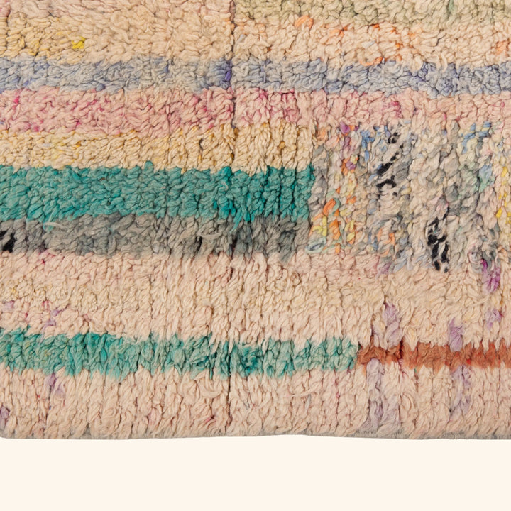 Multicolored Moroccan Berber Wool Rug - 4'11" x 8'6"