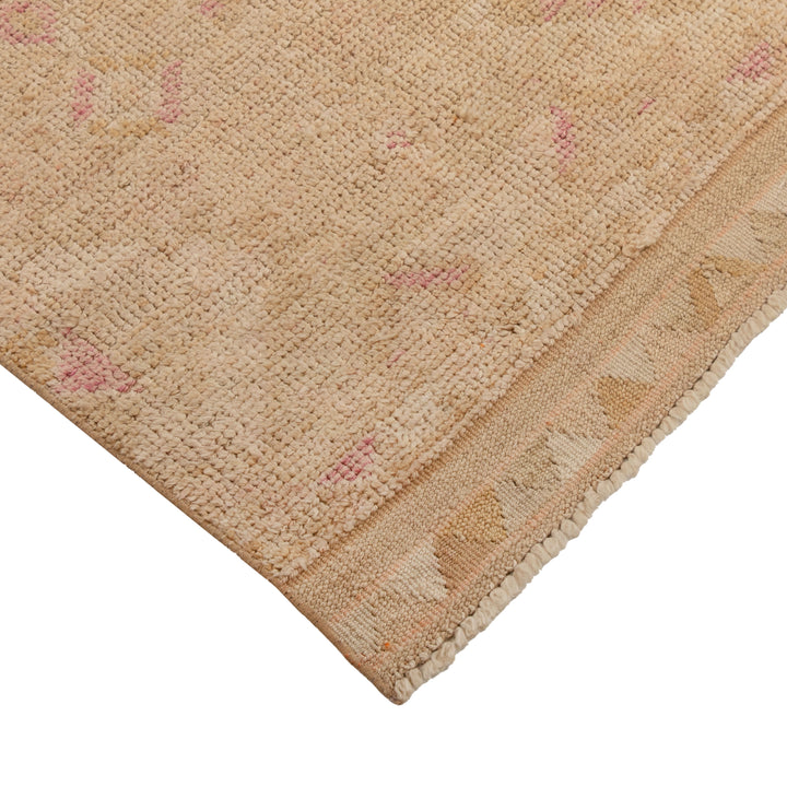 Camel Pink Traditional Turkish Wool Runner - 2'8'' x 12'6''