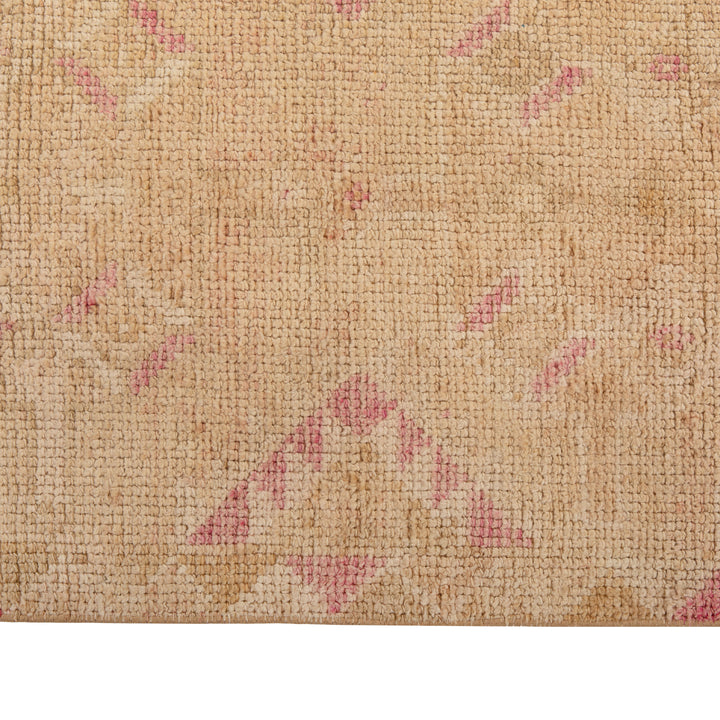 Camel Pink Traditional Turkish Wool Runner - 2'8'' x 12'6''