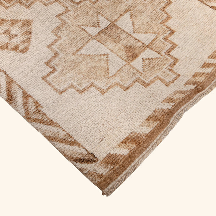Brown Traditional Turkish Wool Runner - 3'3'' x 11'