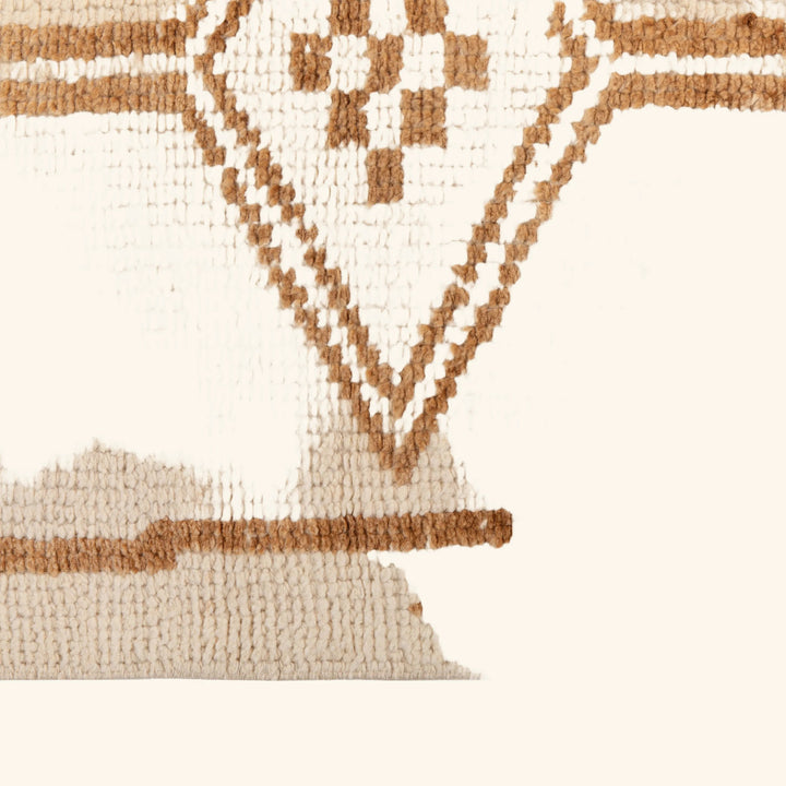 Beige Traditional Turkish Wool Runner - 3'1'' x 10'3''