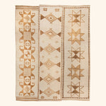 Beige & Brown Traditional Turkish Wool Rug - 9'4'' x 11'3''