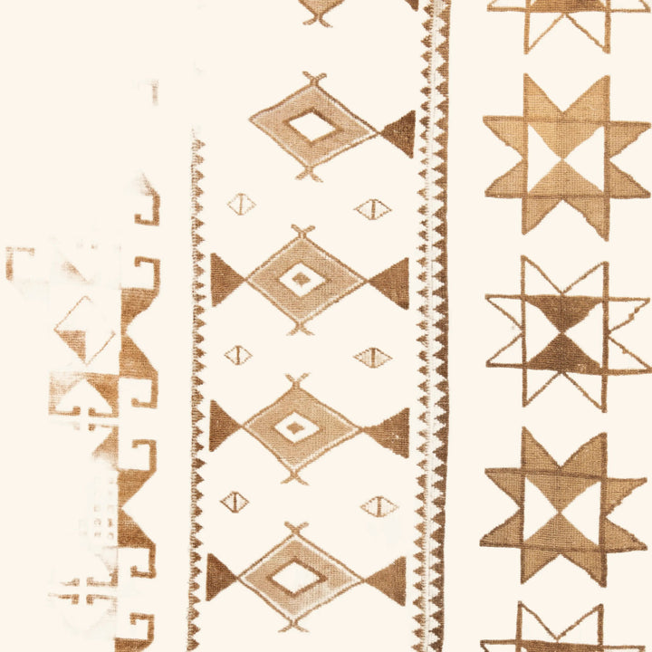 Beige & Brown Traditional Turkish Wool Rug - 9'4'' x 11'3''