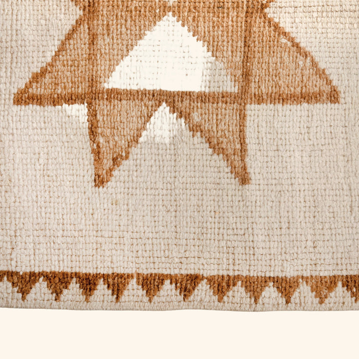 Beige & Brown Traditional Turkish Wool Rug - 9'4'' x 11'3''